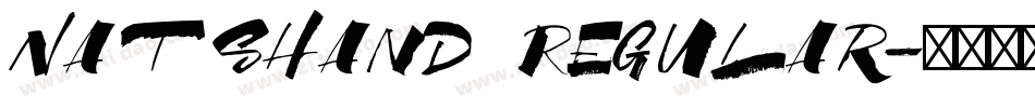 NatsHand Regular字体转换